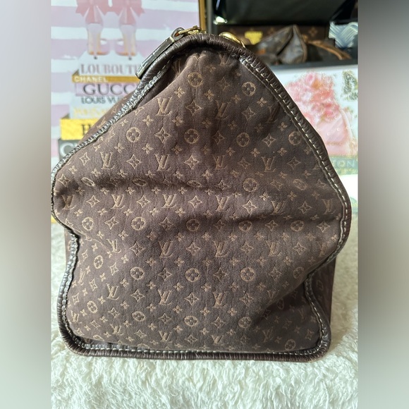 RARE Louis Vuitton Monogram Mini Lin Initiales Keepall Bag - Picture 10 of 16